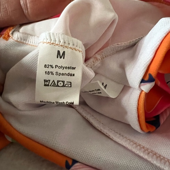 🩷👁️NWOT-SUPER CUTE & FUN ORANGE AND PINK BIKINI SZ M🩷👁️ - Picture 9 of 13